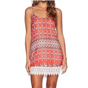Show me your mumu red mini boho dress